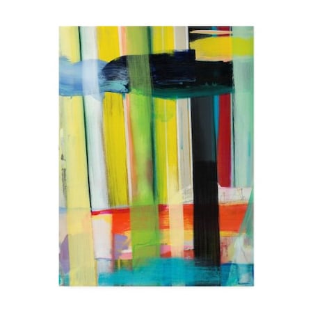 Jodi Fuchs 'Intersecting Colors I' Canvas Art,18x24